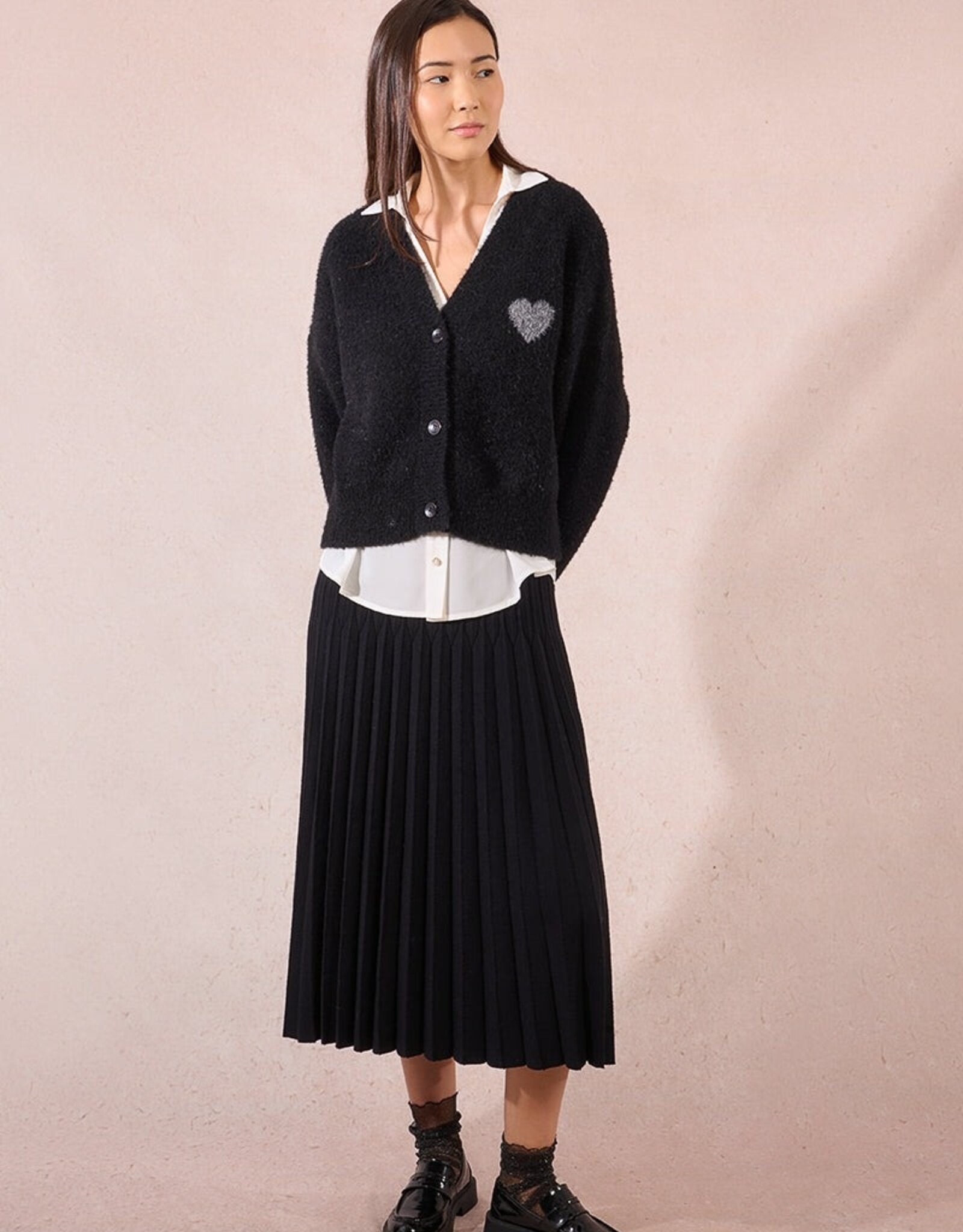 Molly Bracken Heart Emb Cardigan