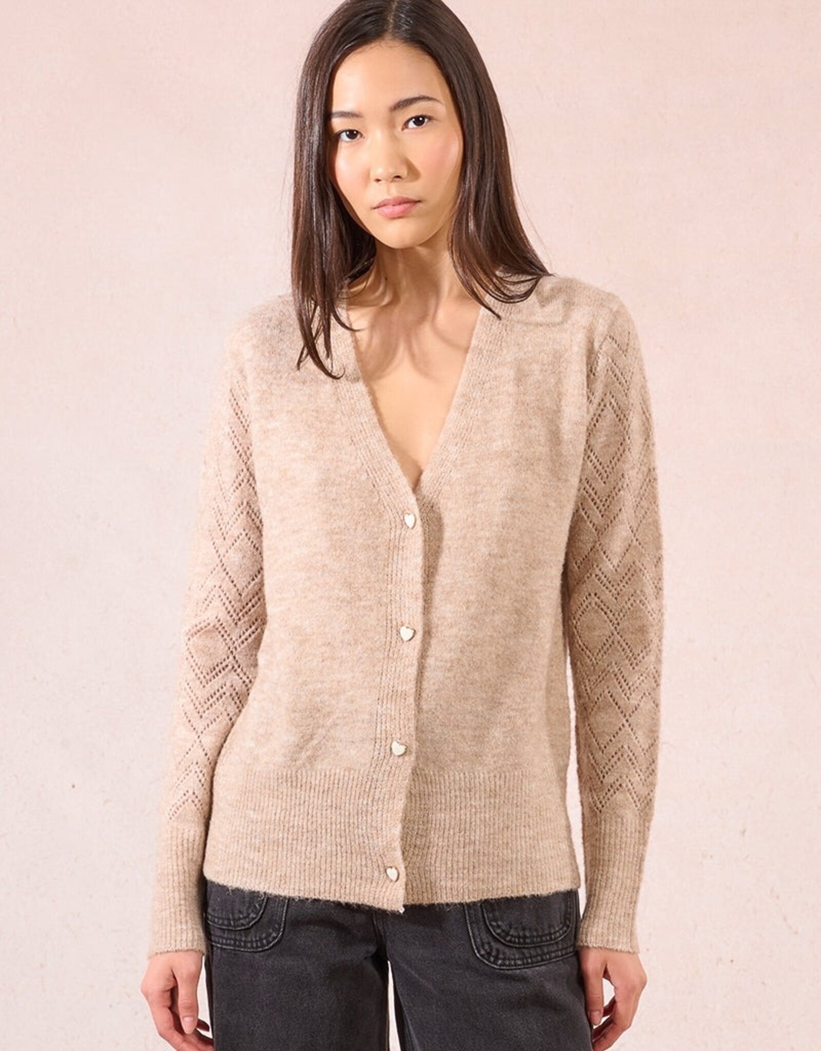 Molly Bracken Heart Button Cardigan