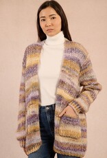 Molly Bracken Striped Open Cardigan