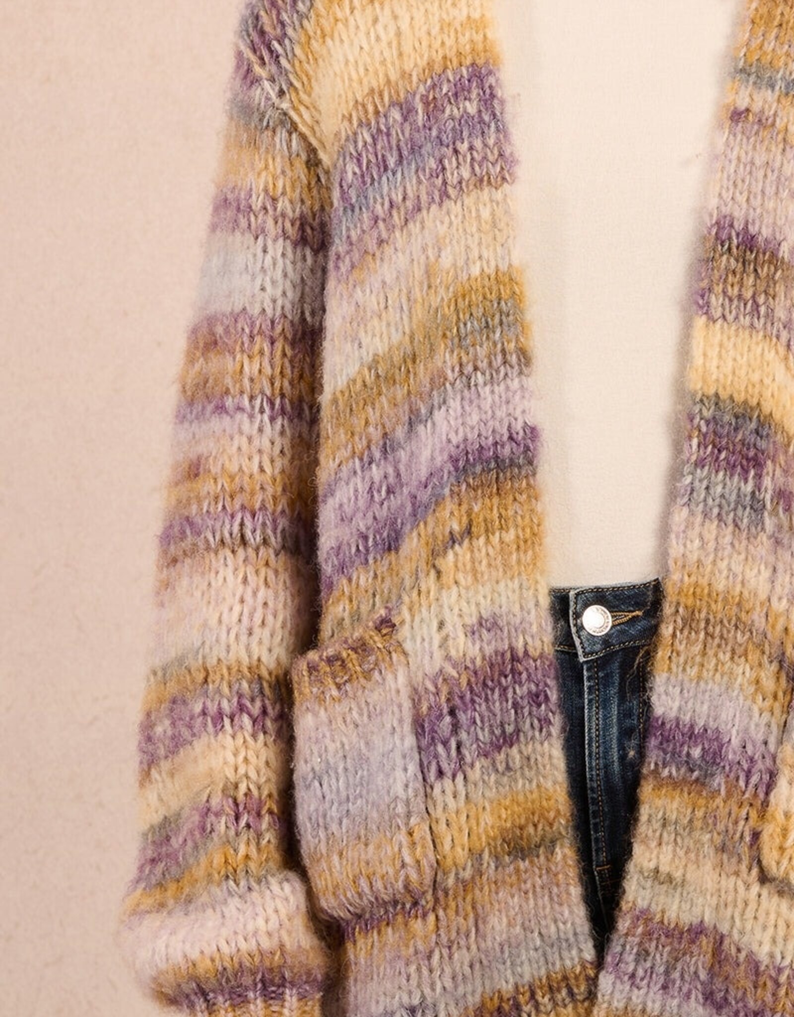 Molly Bracken Striped Open Cardigan