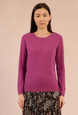 Molly Bracken Pearl Trim Knit Top