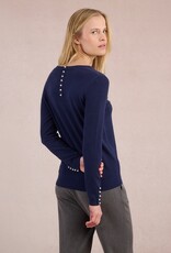 Molly Bracken Pearl Trim Knit Top
