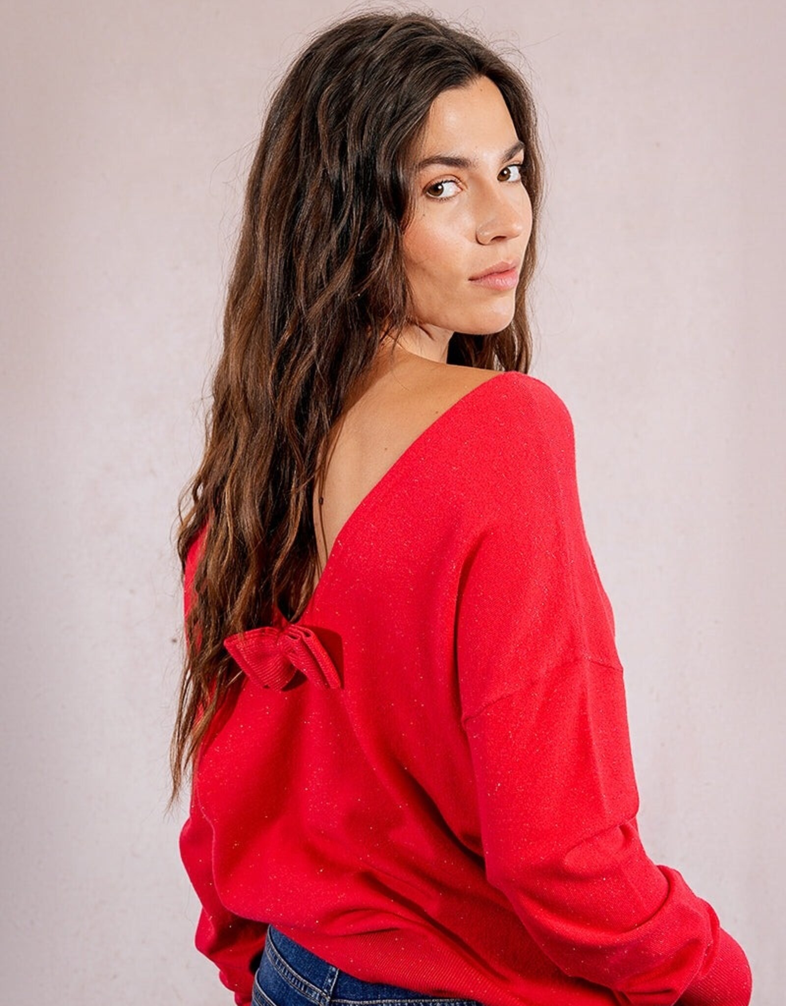 Molly Bracken Back Bow Sweater
