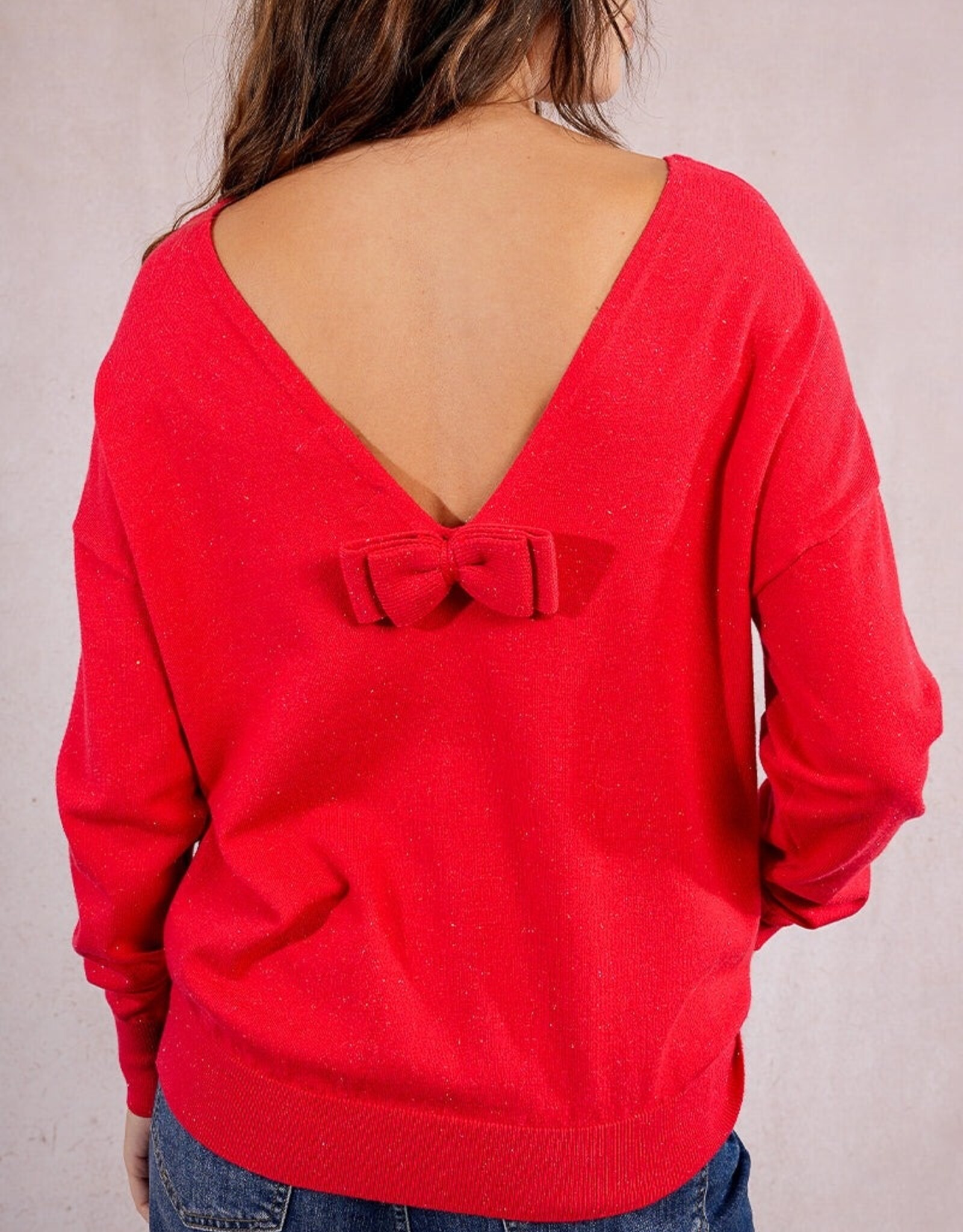 Molly Bracken Back Bow Sweater