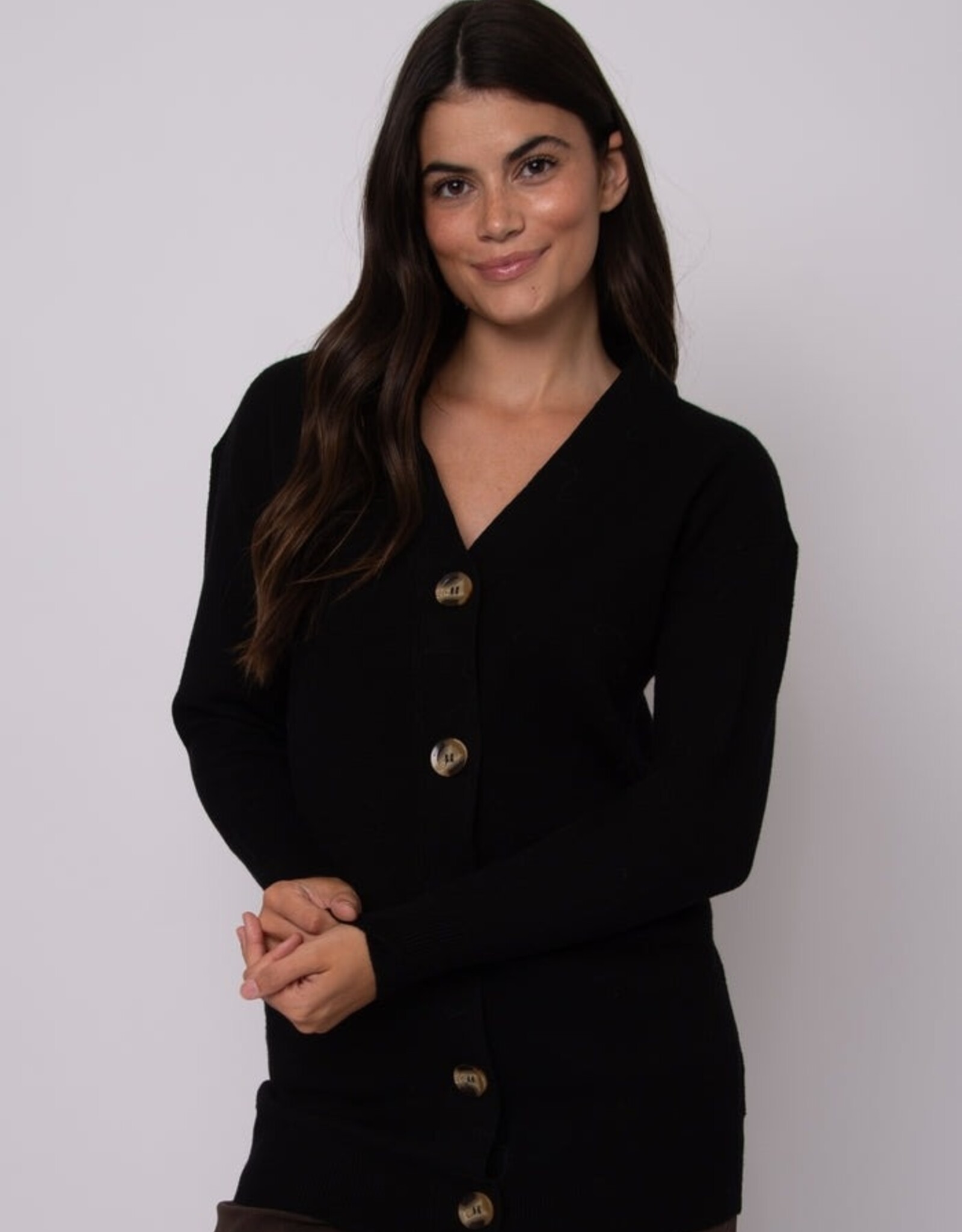 RD Style Abella V-Neck Long Button Cardigan