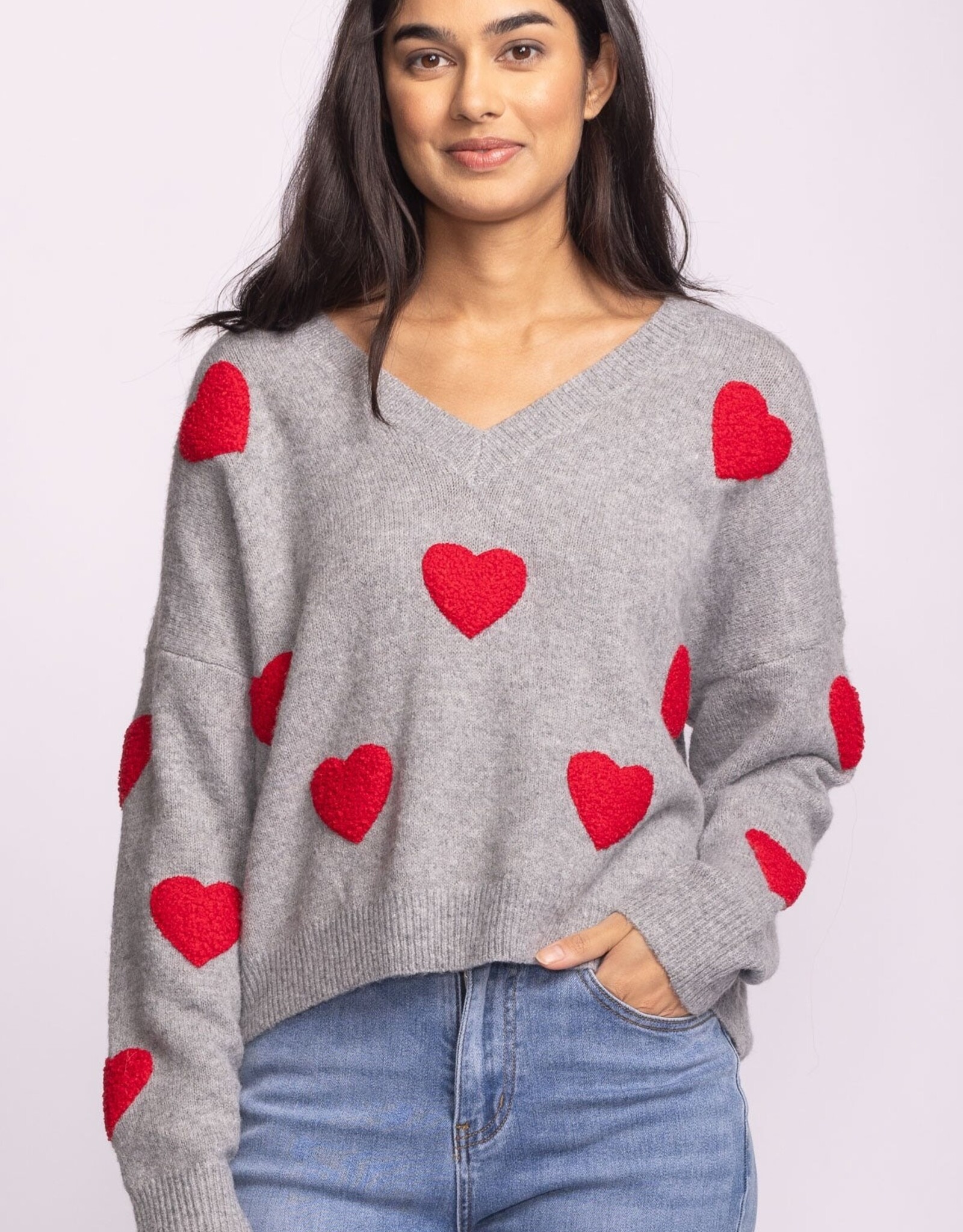 Pink Martini Espera Sweater w Hearts