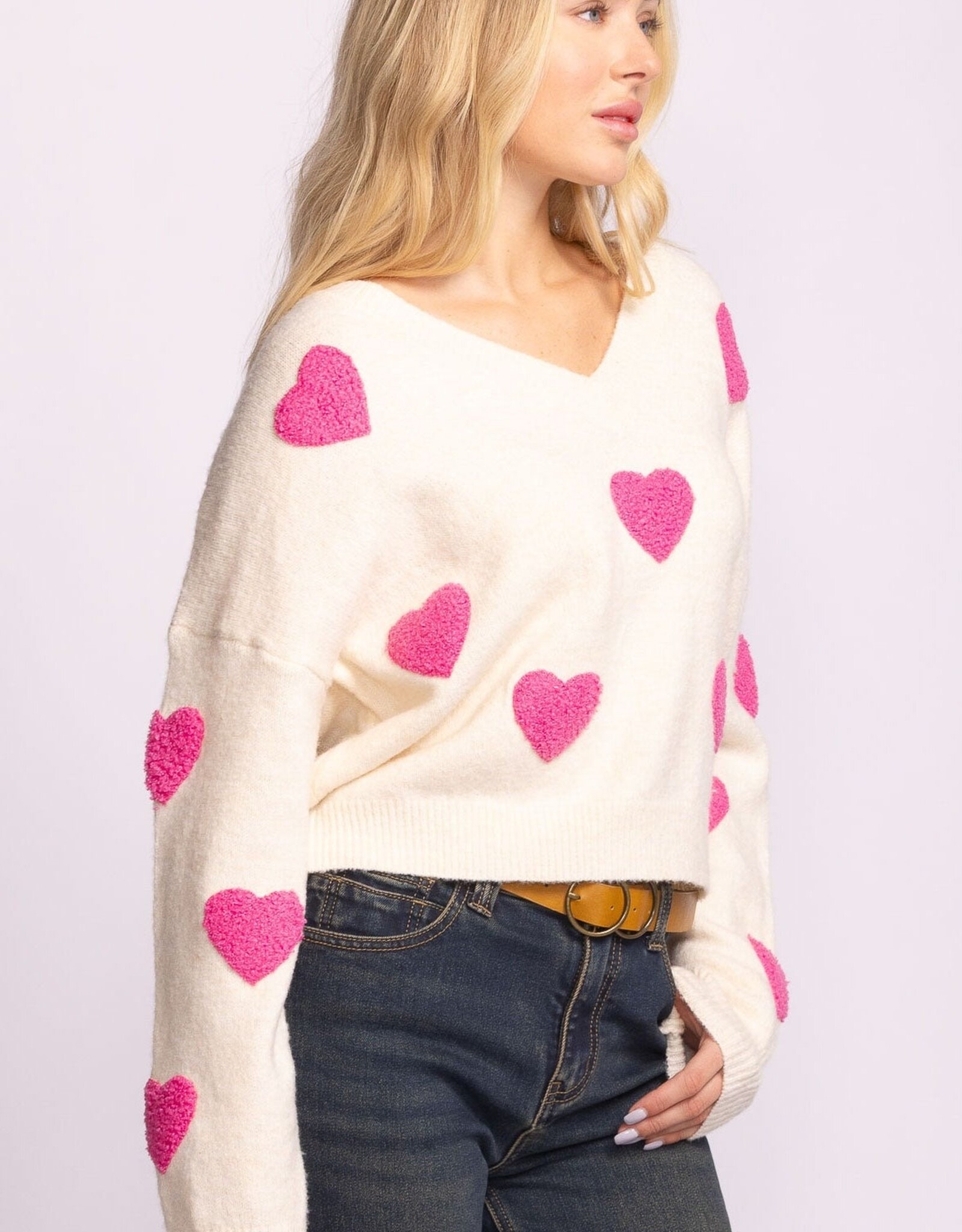 Pink Martini Espera Sweater w Hearts