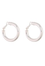 Merx Inc. Merx Clip on Hoops Silver