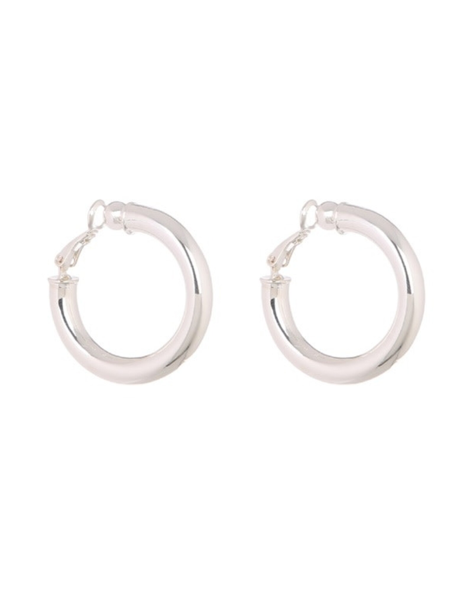 Merx Inc. Merx Clip on Hoops Silver