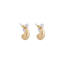 Merx Inc. Merx Moon Drop  Hoop Gold