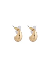 Merx Inc. Merx Moon Drop  Hoop Gold