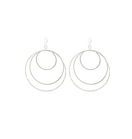 Merx Inc. Merx Multi Hoop Drop Earrings Silver