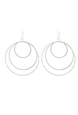 Merx Inc. Merx Multi Hoop Drop Earrings Silver
