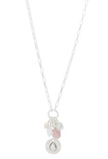 Merx Inc. Merx Charm Dounble Loop Necklace Silver