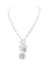 Merx Inc. Merx Charm Dounble Loop Necklace Silver