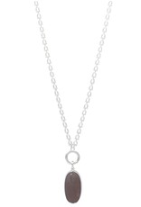 Merx Inc. Merx Stone Pendant Necklace Silver