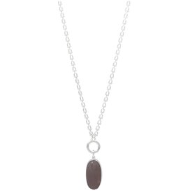 Merx Inc. Merx Stone Pendant Necklace Silver