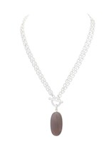 Merx Inc. Merx Stone Pendant Necklace Silver