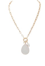 Merx Inc. Merx White Pendant Necklace Gold