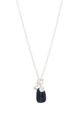 Merx Inc. Merx Navy Pendant Necklace Silver
