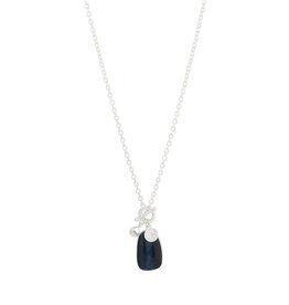 Merx Inc. Merx Navy Pendant Necklace Silver