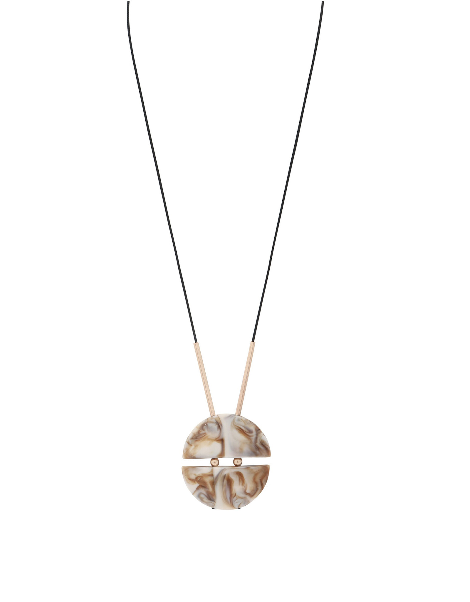 Merx Inc. Merx Semi Circle Stone Necklace
