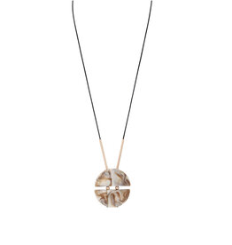 Merx Inc. Merx Semi Circle Stone Necklace