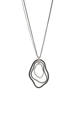 Merx Inc. Merx Mutli Abstract Disk Necklace Silver