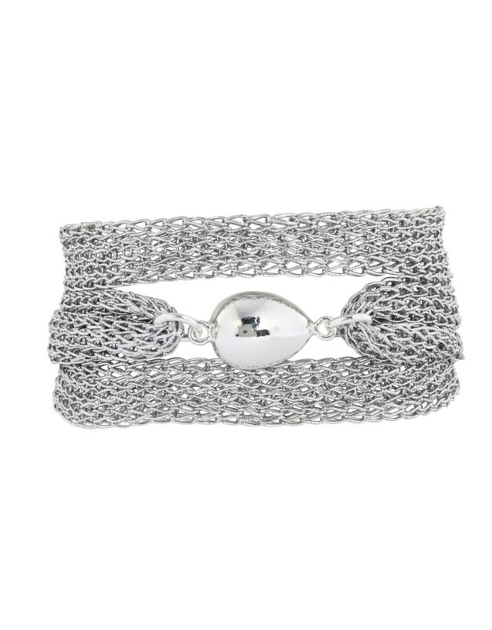 Merx Inc. Merx Multi Chain Bracelet w Bead Silver