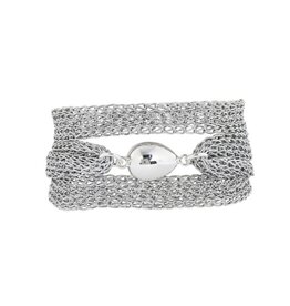 Merx Inc. Merx Multi Chain Bracelet w Bead Silver
