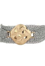 Merx Inc. Merx Multi Chain Bracelet w GeoBead Silver