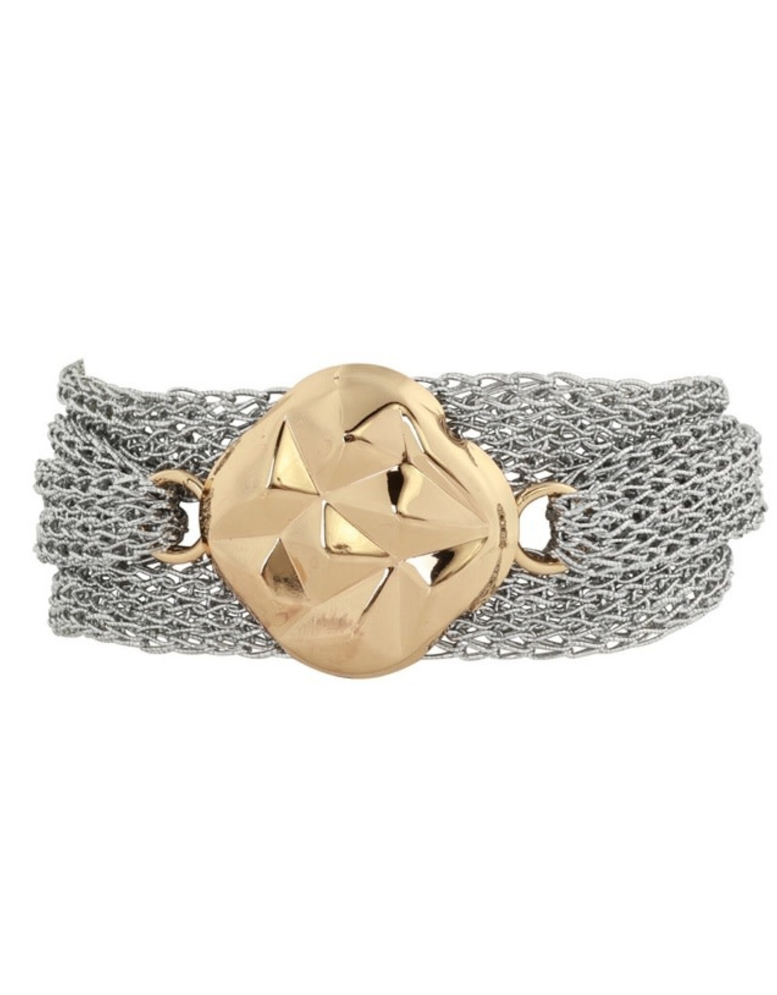 Merx Inc. Merx Multi Chain Bracelet w GeoBead Silver