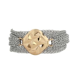 Merx Inc. Merx Multi Chain Bracelet w GeoBead Silver