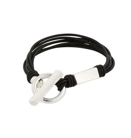 Merx Inc. Merx Wrap Disk Bracelet Silver