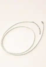 By Chance ByChance Long Pearl Necklace - Silver