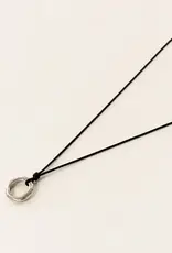 By Chance ByChance O Design Long Necklace - Silver