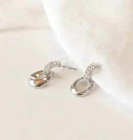 By Chance ByChance CZ Oval Shape Earrings