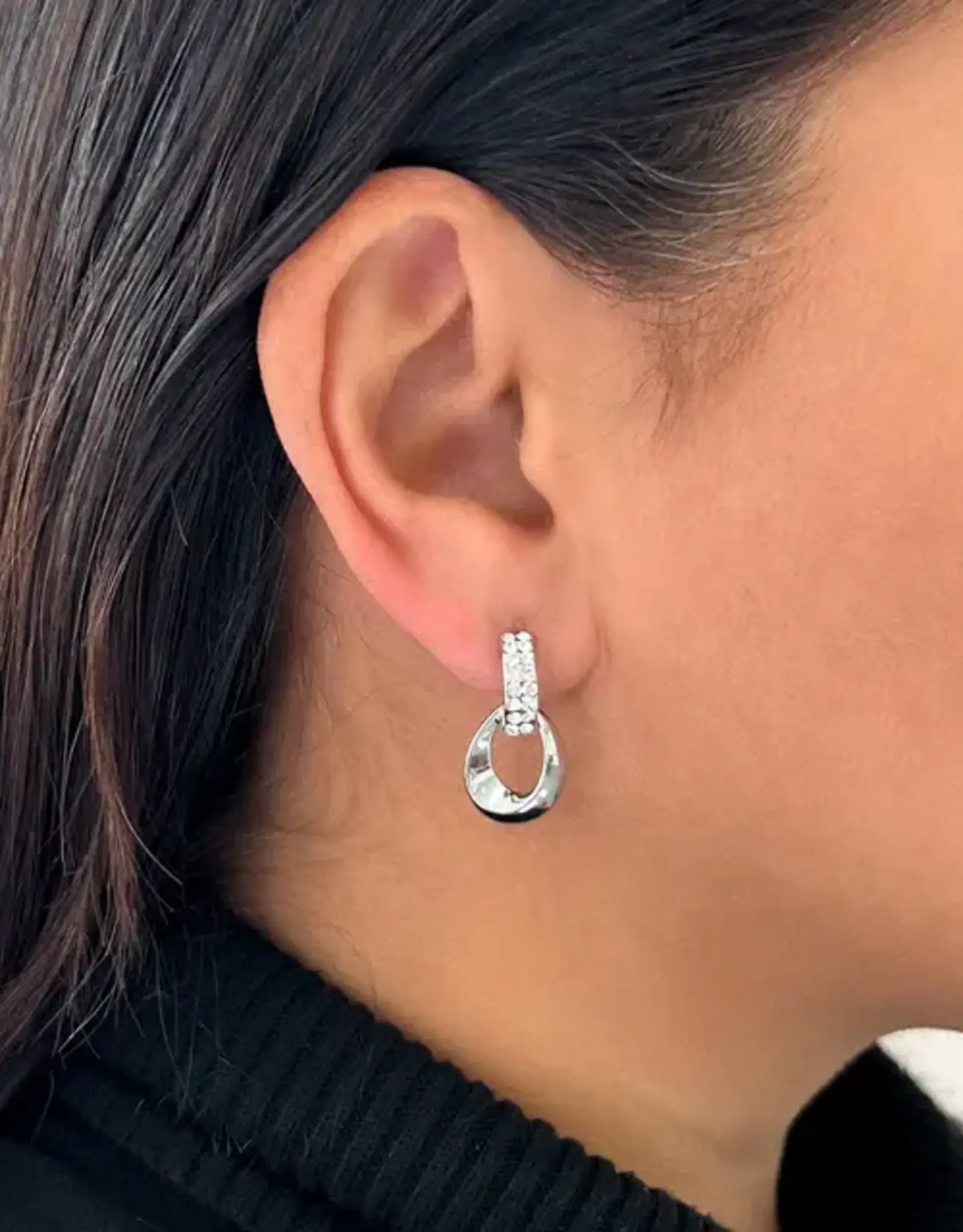 By Chance ByChance CZ Oval Shape Earrings