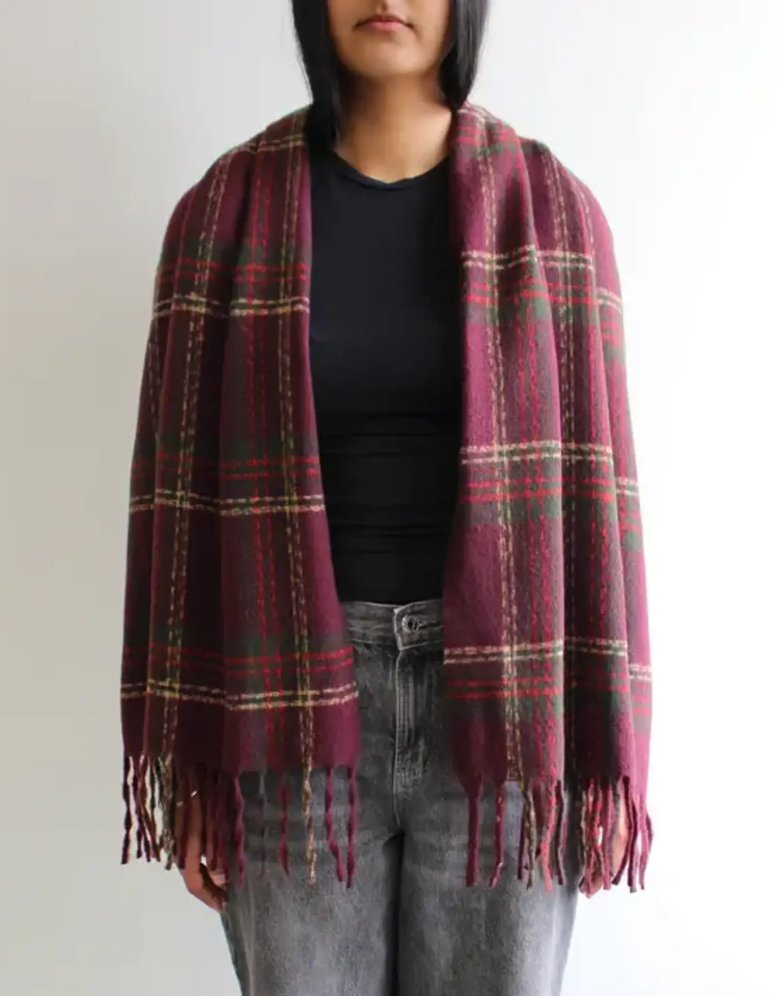 By Chance ByChance Carol Winter Scarf Burgandy