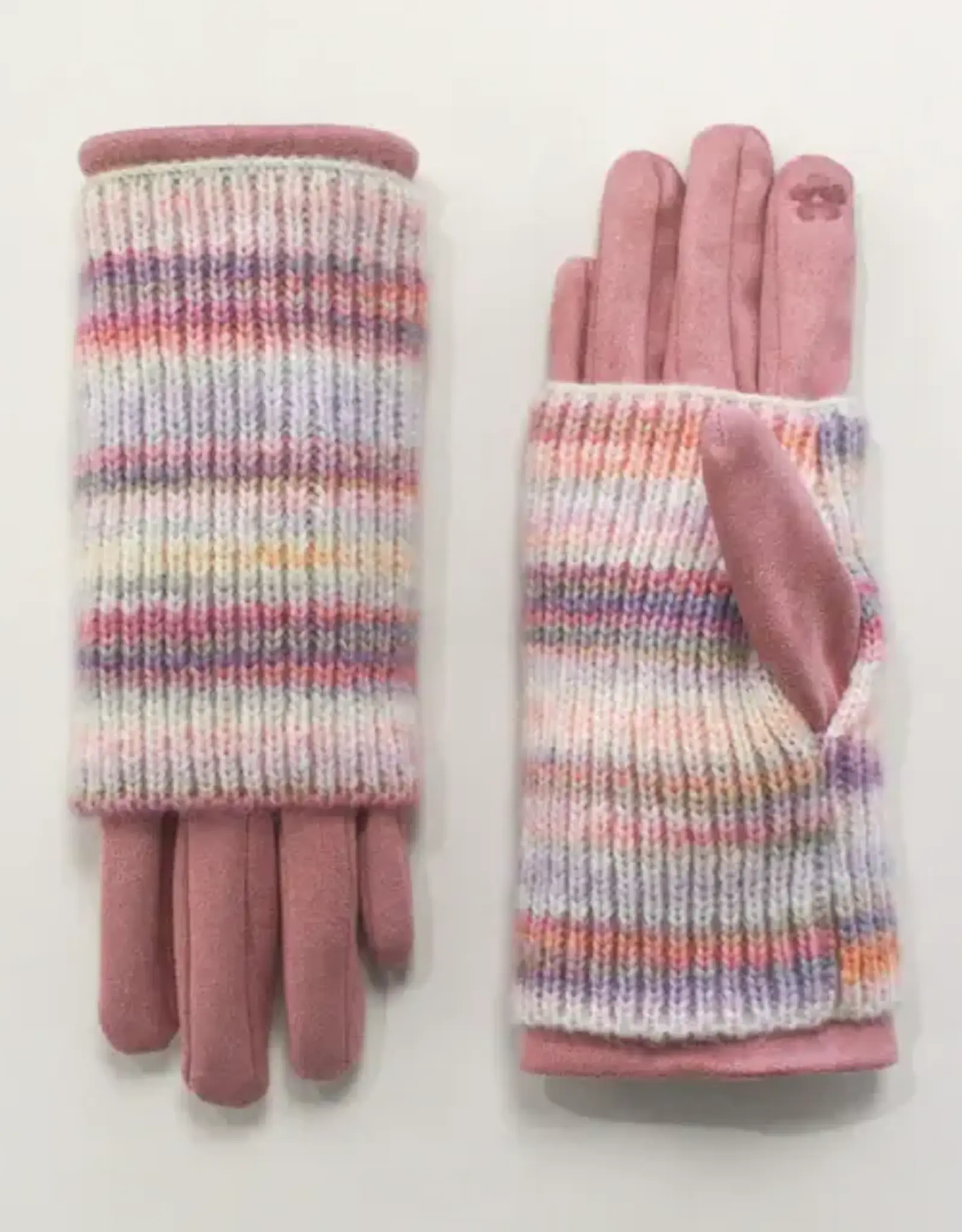 By Chance ByChance 3-1 Gloves Multi-Colour Pink