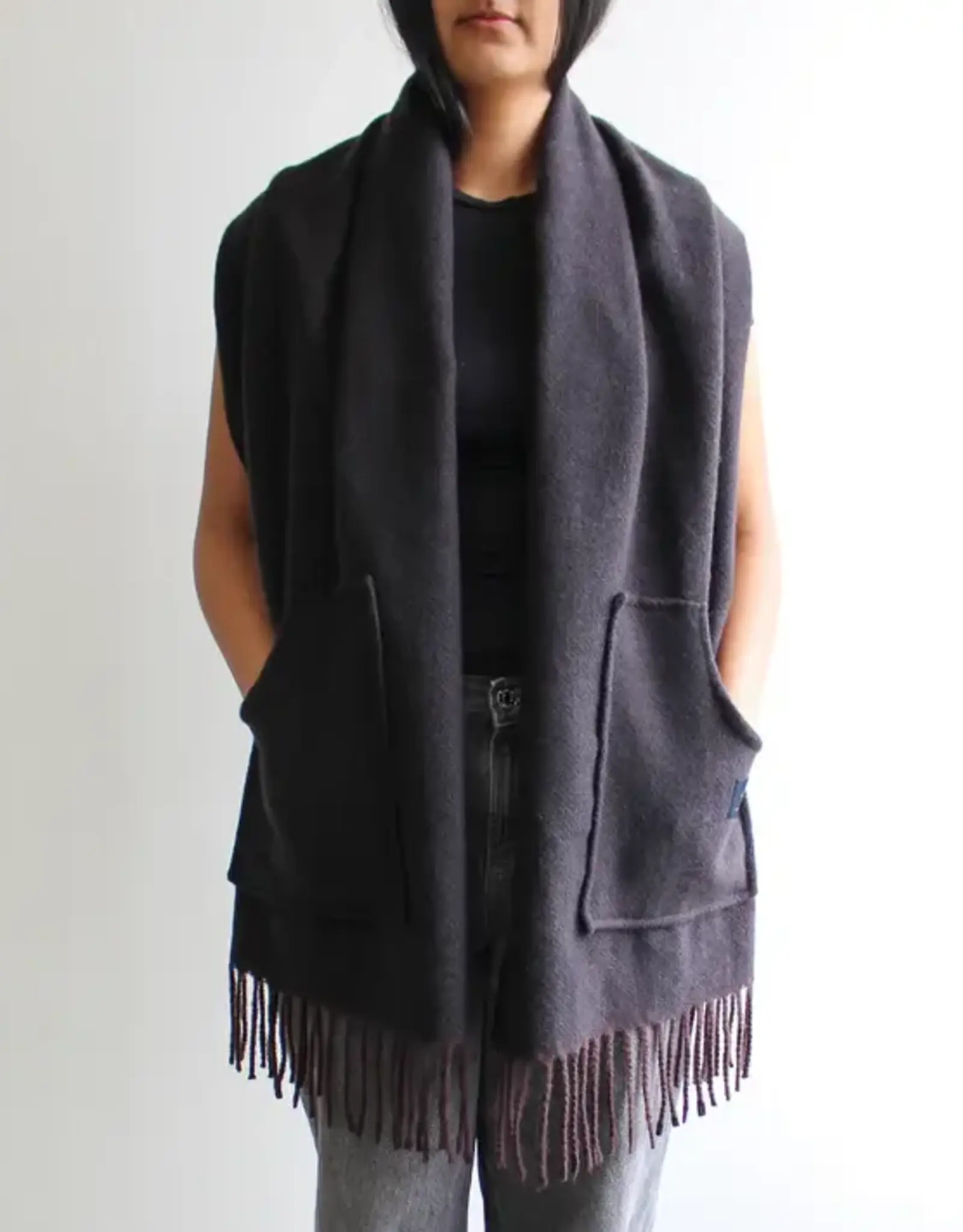 By Chance ByChance Jane Pocket Winter Scarf Black