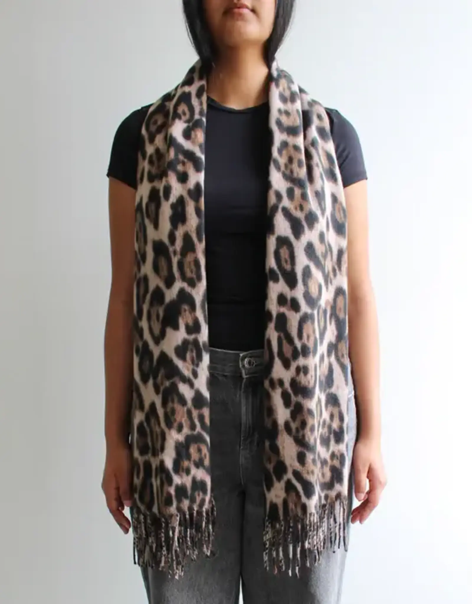 By Chance ByChance Roxanne Animal Print Scarf