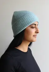 By Chance ByChance Wool Blend Fine Knit Hat Blue