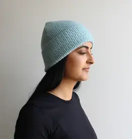 By Chance ByChance Wool Blend Fine Knit Hat Blue