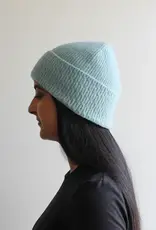 By Chance ByChance Wool Blend Fine Knit Hat Blue