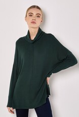 Apricot Soft Touch Mock Nk Oversized Top