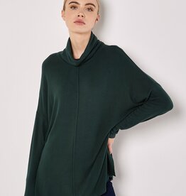 Apricot Soft Touch Mock Nk Oversized Top
