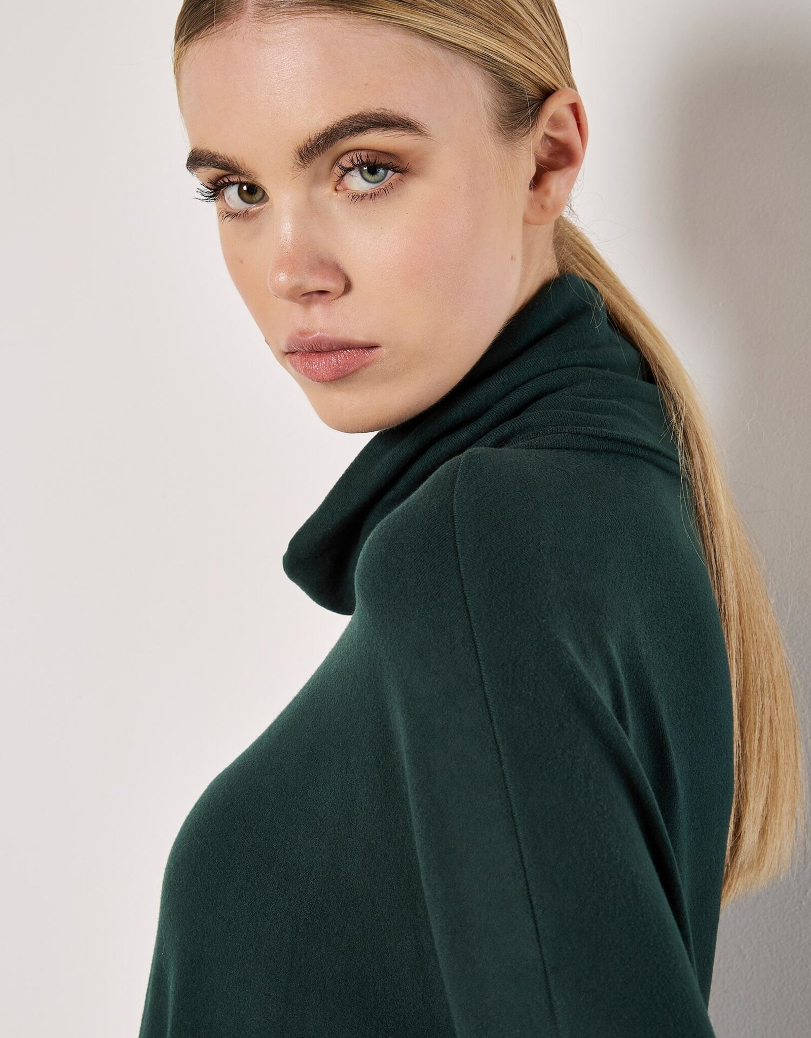 Apricot Soft Touch Mock Nk Oversized Top