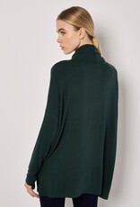 Apricot Soft Touch Mock Nk Oversized Top