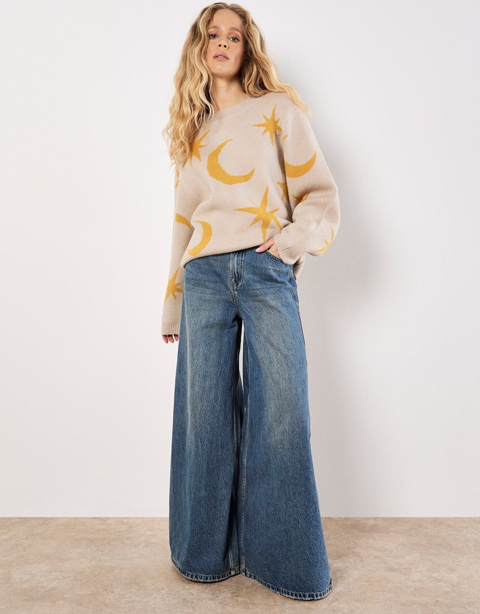 Apricot Constellation Jumper